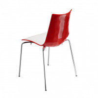 Стілець  Zebra Bicolor  White Red